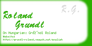 roland grundl business card